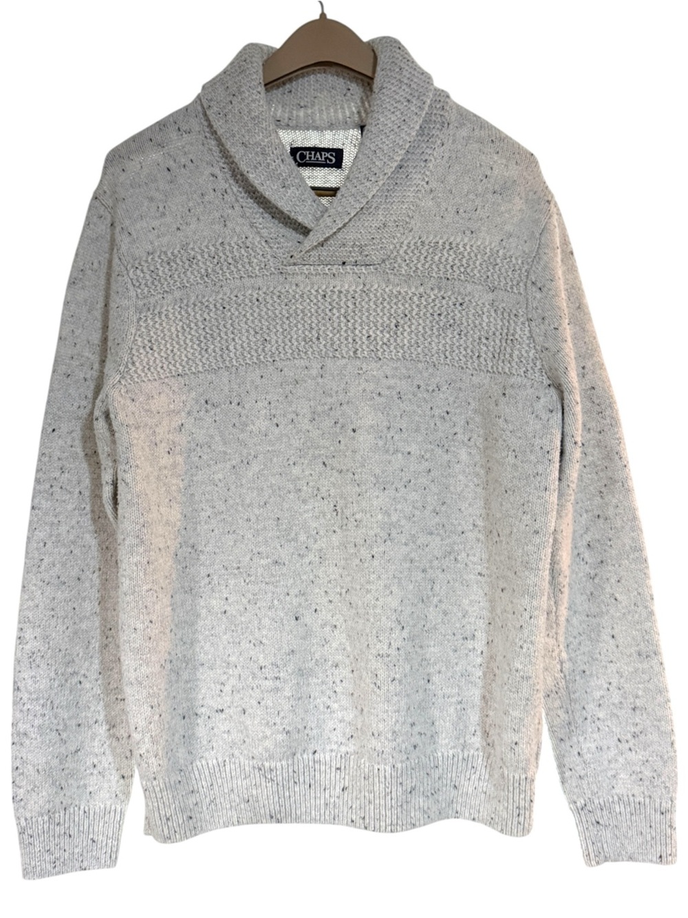 Chaps gray speckle turtleneck sweater Men’s size medium | b